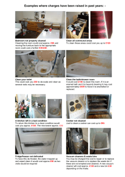 Examples of charges - University of Warwick