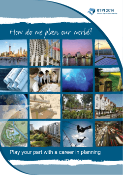 How do we plan our world?