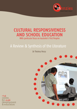 Cultural Responsiveness and School Education: With particular