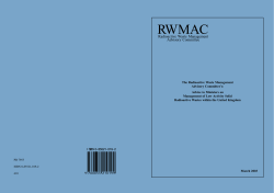 RWMAC Report: Low Activity Solid Radioactive Waste