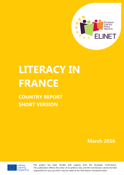 LITERACY IN FRANCE