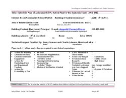 SINA Plan Year 2-3 - Boone Community School