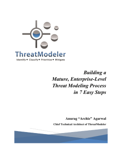 Building a Mature, Enterprise-Level Threat Modeling Process in 7