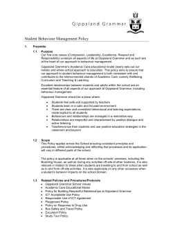 Student Behaviour Management Policy