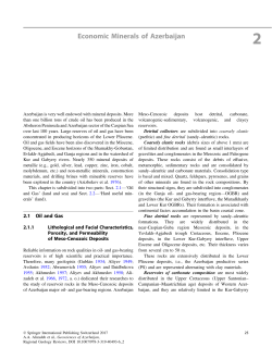 Economic Minerals of Azerbaijan