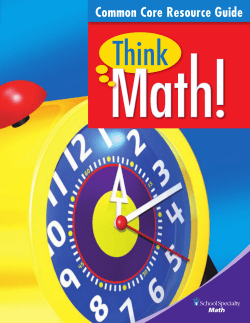 Common Core Resource Guide
