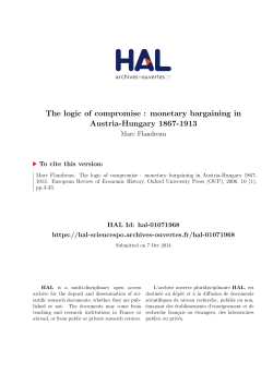 The logic of compromise : monetary bargaining in Austria