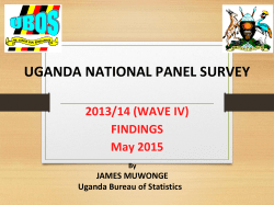 Population Pyramid - Uganda Bureau of Statistics