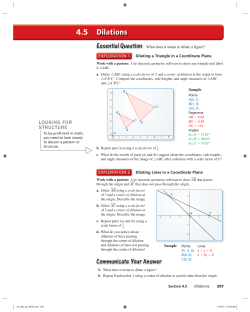 Dilations - Big Ideas Math