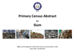 Primary Census Abstract Slum