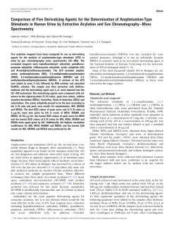 Comparison of Five Derivatizing Agents for the Determination of