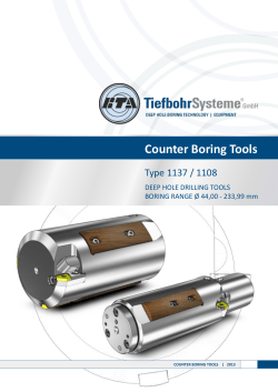 Counter Boring Tools - BTA