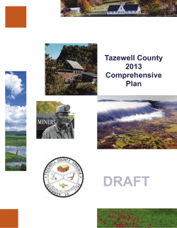 Comprehensive Plan - Tazewell County, Virginia