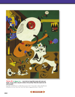 Focus On Figure 14&ndash;1 Look at the fun image Mir&oacute; creates with