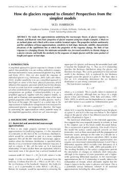 How do glaciers respond to climate? Perspectives from the simplest