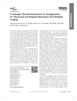 A Hydrogen PeroxideResponsive O2 Nanogenerator for Ultrasound