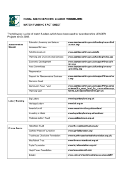 Match Funding Fact Sheet