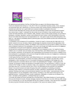 Day of the Dead Race Registration form