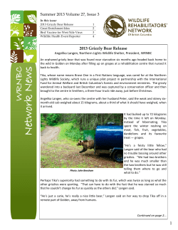 Summer 2013 - Wildlife Rehabilitators Network of BC