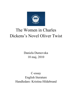 The Women in Charles Dickens‟s Novel Oliver Twist