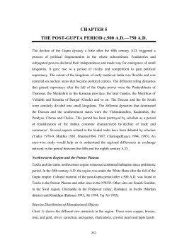 CHAPTER 5 THE POST-GUPTA PERIOD c.500 AD
