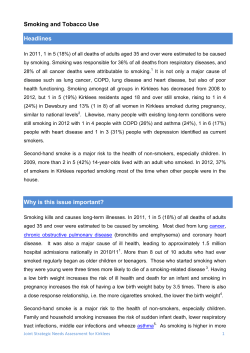 Smoking - Kirklees Council