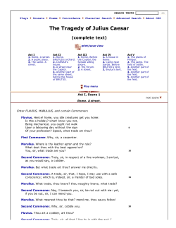 Please wait The Tragedy of Julius Caesar