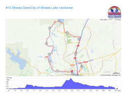 10 Shasta Dam/City of Shasta Lake clockwise.