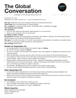The Global Conversation - United Nations Foundation