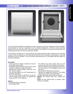 Drop Face Radial Flow Diffuser (DDAC, DDTC)