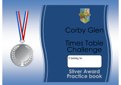 Corby Glen Times Table Challenge
