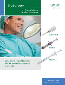 BioSurgery Family Brochure