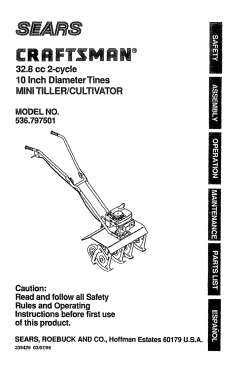 32.8 cc 2-cycle 10 inch Diameter Tines MiNi