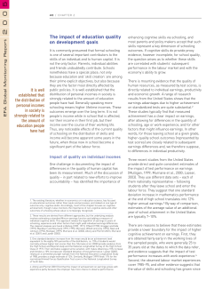 The impact of education quality on development goals