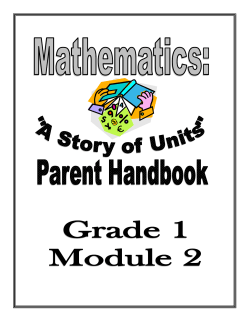 Parent Handbook Grade 1 Module 2