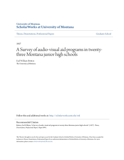 A Survey of audio-visual aid programs in twenty