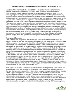 Teacher Reading: An Overview of the Bisbee Deportation of 1917