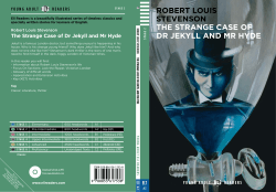 The Strange Case of Dr Jekyll and Mr Hyde
