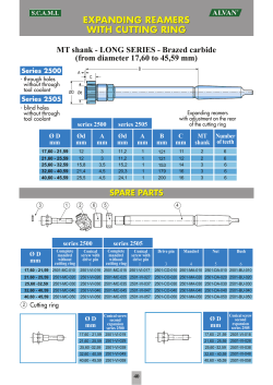 expanding reamers with cutting ring expanding reamers with cutting