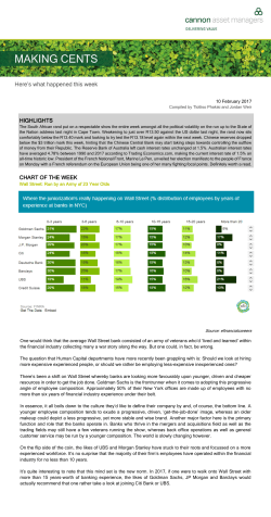 making cents - Cannon Asset Managers