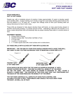 Stick Handling &ndash; Soft and Fast Hands