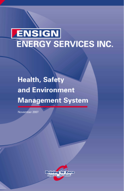 Health, Safety and Environment Management System