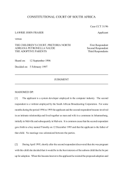 CONSTITUTIONAL COURT OF SOUTH AFRICA