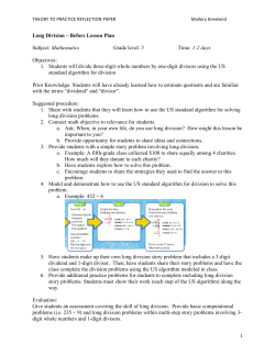 Long Division - WordPress.com