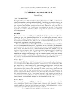 giza plateau mapping project - The Oriental Institute of the University