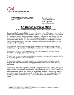 An Ounce of Prevention