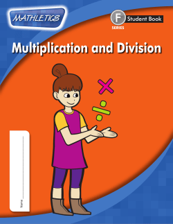 Multiplication and Division