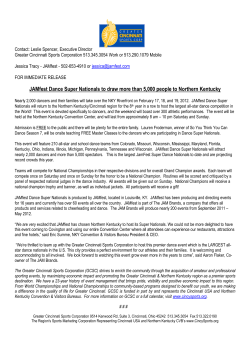 JAMfest Dance Super Nationals to draw more than 5,000 people to