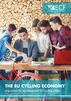 EU Cycling Economy - European Cyclists` Federation