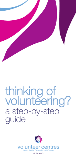 Step by Step Guide to Volunteering